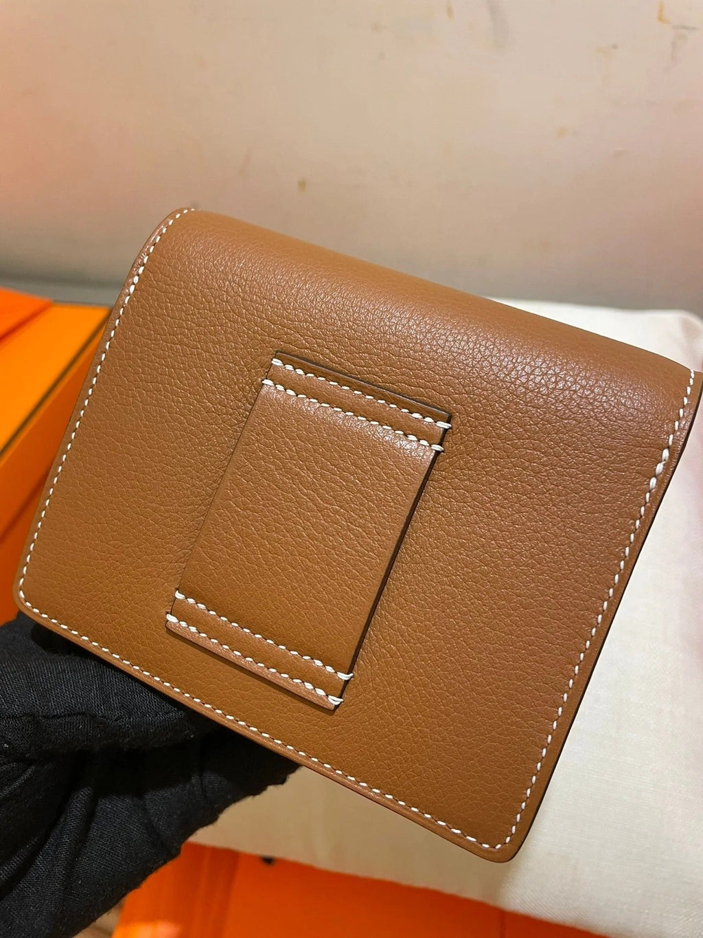 HM RoulisSlim Wallet 12.7 Brown Calfskin Ghw