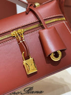 LP Extra Bag 23cm Deep Kummel Calfskin