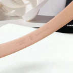 CC 30MM BELT IN DESERT SAND CALFSKIN METAL HARDWARE
