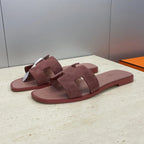HM 26ss Oran Sandals Dusty Rose Suede Cowhide 607205