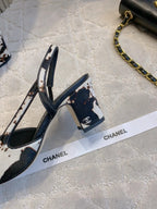 Chanel 2026 Slingback White Brown Black Calfskin 556950