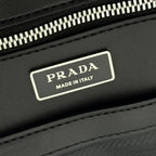 Prada 2026 Backpack Brown Black Saffiano Leather 345785