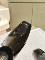 PRA 2026S High Heel Mule 75 Black Patent Leather 657675