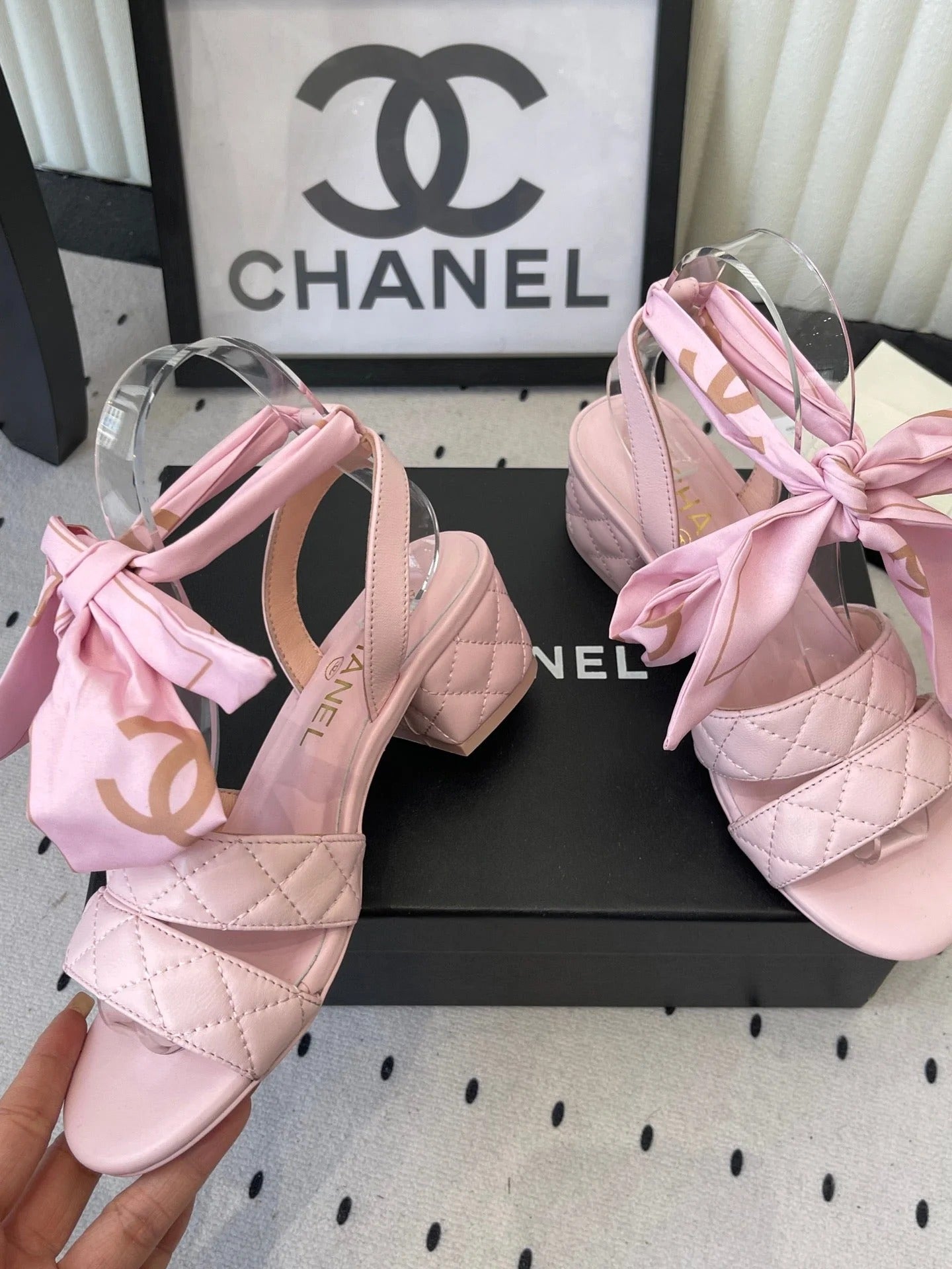 CC 26s Sandals 55 Pink Sheepskin 650078