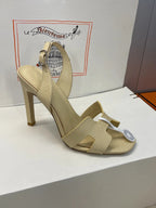 HM 26ss High Heel Sandals 105 Light Beige Cowhide 607114