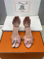 HM 26ss High Heel Sandals 70 Light Pink Cowhide 607118