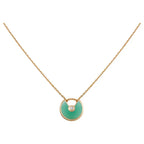AMULETTE GOLD MALACHITE NECKLACE