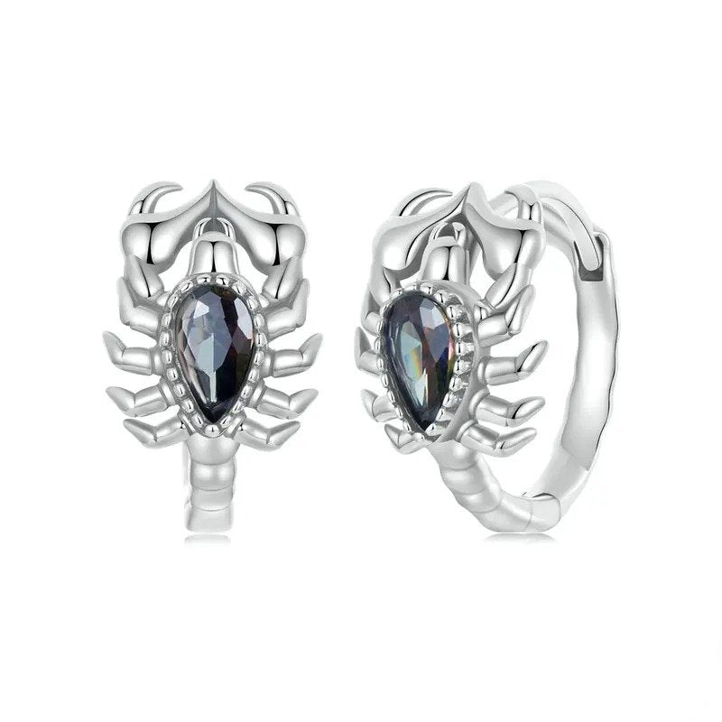 Scorpion Hoop Earrings Animal Hypoallergenic Earrings