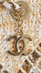 CC 2025 Beach Tote 52 Beige Raffia