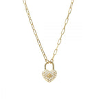 HEART PADLOCK NECKLACE