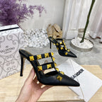 Valentino Pump Mule High Heel 95mm Sheepskin 239527