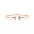T BRACELET PINK GOLD 1.8MM DIAMOND