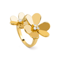 CLOVER COMOS GOLD DIAMOND RING