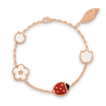 LUCKY SPRING PINK GOLD BRACELET 5 MOTIF