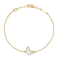 BUTTERFLY DARK MOP GOLD BRACELET