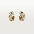 TRINITY PINK GOLD DIAMOND GOLD EARRINGS