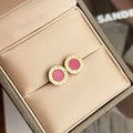 BVL EARRINGS CLUSTER PINK MOP