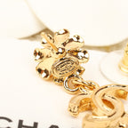 SUNFLOWER CC GOLD MUTIL DIAMONDS DROP EARRINGS