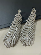 PLUME DE PAON PENDANT EARRINGS