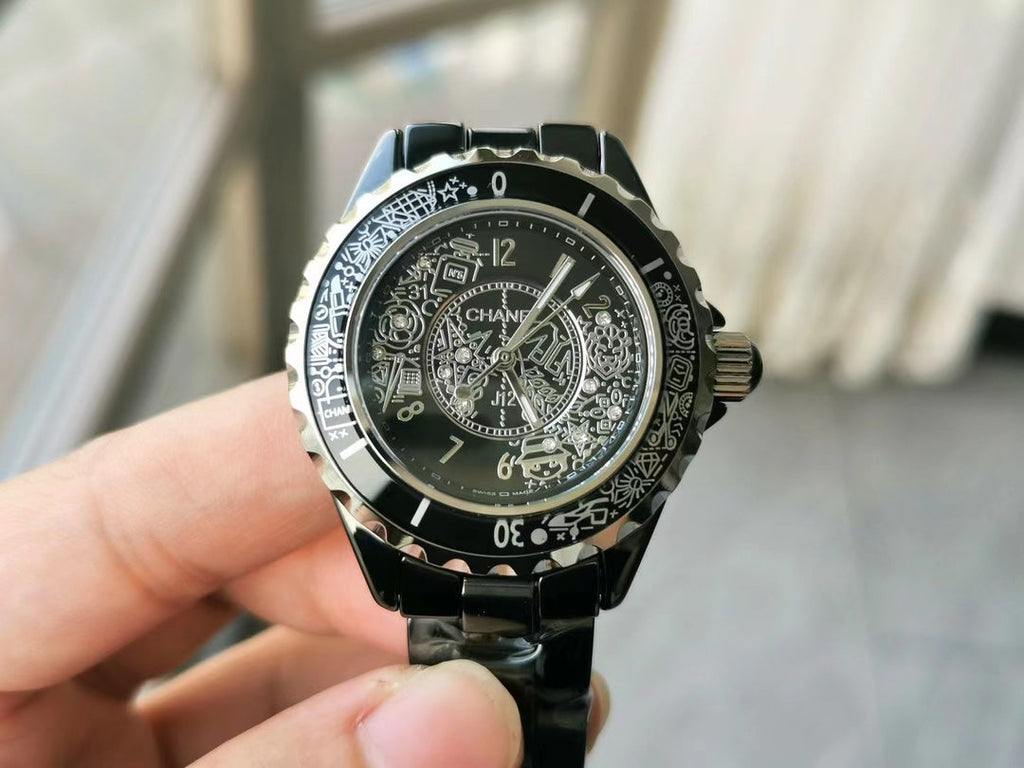 J12 Quartz 20Th Anniversary Black Ceramic