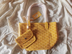 MINI HOBO BOHEME 38CM YELLOW CANVAS