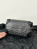GOYA COSMETIC BAG 24CM BLACK CANVAS