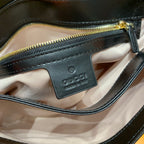 GG Arli Bag 25cm Black Calfskin Gold Hardware