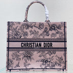 Large CD Book Tote 42cm Jardin Botanique Pink