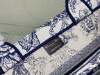 Medium CD Book Tote 36cm Jardin Botanique Blue