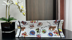 Medium CD Book Tote 36cm White Multicolor Dragon Zodiac Embroidery