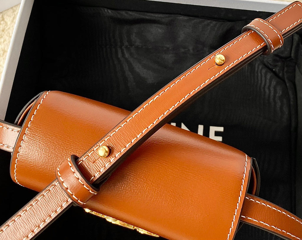 TEEN TRIOMPHE 11CM ORANGE CALFSKIN