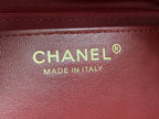 CC 2Way Chain Shoulder Tote Bag Black Leather