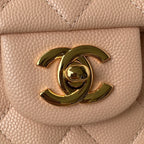 Medium Classic Flap Bag 23cm Salmon Caviar Gold Hardware