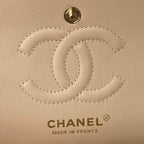 Medium Classic Flap Bag 23cm Salmon Caviar Gold Hardware