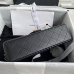 Medium Classic Flap Bag 23cm Black Caviar Gold Hardware