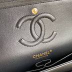 Medium Classic Flap Bag 23cm Black Caviar Gold Hardware