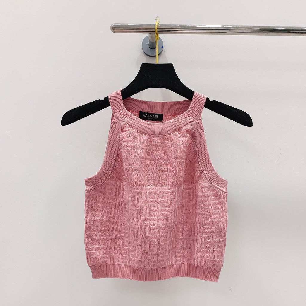 PB Monogram Knitted Top