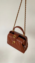 Chanel 25 Bag Brown Quilted Lambskin