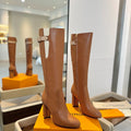LV Donna High Boot 9.5 Brown Calfskin 573881