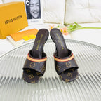 LV Neo Revival 85mm Dark Brown Monogram Calfskin