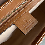 GG Marmont 26cm Brown Calfskin Gold Hardware