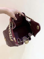 CC 25S Hobo Bag 25cm Burgundy Calfskin